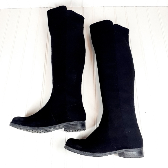 Unisa UnGillean Black Knee High Boots - Picture 4 of 11